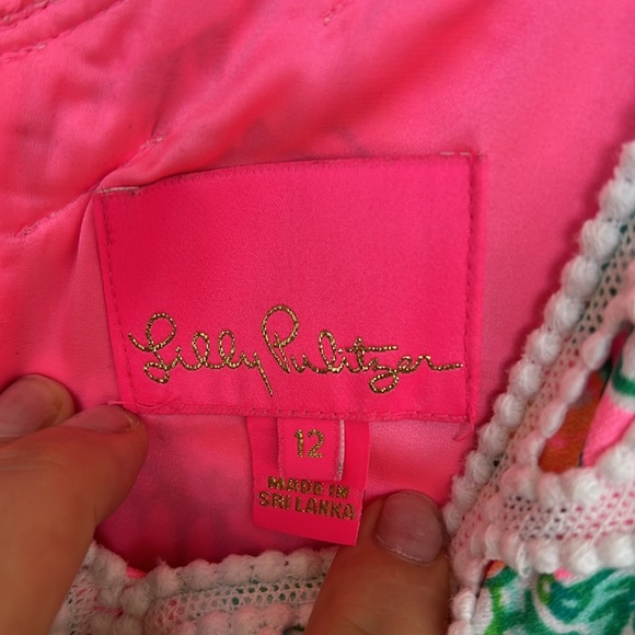 Lilly Pulitzer Ronnie Romper in “Soleil Pink Perfect Poppy” pattern - size 12 - Picture 5 of 8